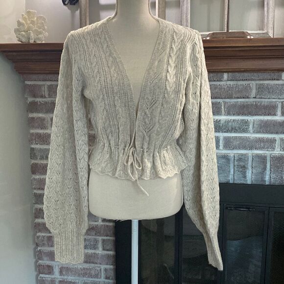 Free People Daphne Cardi in Seashell Heather size xs - Picture 4 of 11